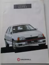 Vauxhall Astra UK Sales Brochure For 1991 Models Inc GTE Collectable Gift