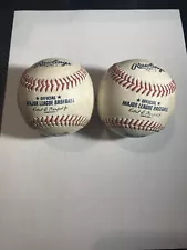 (2) Rawlings Official MLB Baseballs Robert D Manfred ROMLB Lot Of 2