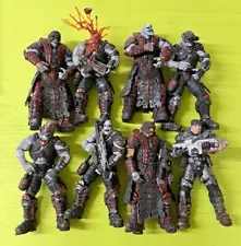 Gears of war lot of 8 NECA Locust Figures w/ weapons guns