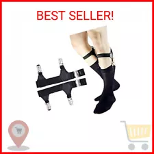 Mens Sock Garters Belt Adjustable 2-pack Sturdy Clip Suspenders