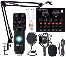 Professional Podcast Equipment with Microphone - Recording Studio Set for Laptop