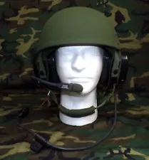 USGI BAE Systems CVC Helmet LG 2009 w/Gentex Mic & Bose Headphones + Cable