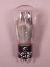 1 CX-380 CUNNINGHAM Globe HiFi Antique Radio Amp 80 Vacuum Tube Balanced SALE!