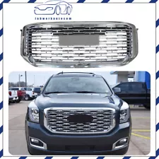 For GMC 2015-2020 Yukon XL Denali Sport Front Upper Grille Chrome Mesh Grill (For: More than one vehicle)