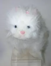 Vintage Ganz Webkinz HM110 Persian Cat. White with Blue Eyes. Original Tag