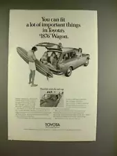 1970 Toyota Corolla Wagon Ad - Fit Things, Surfer