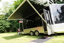 New ListingCustom Cargo Pro Aluminum Toy Hauler Trailer & Observation Deck First Class MINT