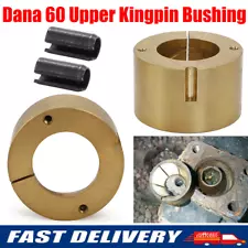 For Dana 60 Truck Bronze Upper Kingpin Bushings w/ Hardware Rebuild Kit Set of 2