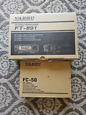 Yaesu FT-891 HF/50 Mobile Ham Radio Transceiver with FC-50 Antenna Tuner Mint