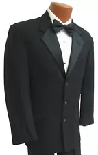 Men's Black Chaps Tuxedo Jacket Discount Cheap Sale Clearance Wedding Mason 42S