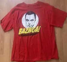 ð¥ Big Bang Theory Bazinga Sheldon Mens Size XL Season 10 Graphic TV ð¥