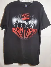 Bon Jovi T-Shirt Size M Black Red This House Is Not For Sale' Concert Tour 2018