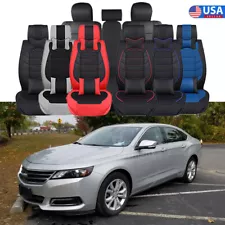 For Chevrolet Impala Custom Car Seat Covers Full Set PU Leather 2/5-Seat Cushion (For: 2013 Chevrolet Impala)