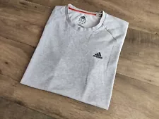 adidas Essential Climate Lite Grey Logo Small Year 2012 T-Shirt Size M