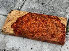 2TONE ! Amboyna Burl ,Exotic Wood, Lumber, Knife Timber Handle Lumber #2667