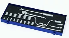 JH Williams 22-Piece 1/2" Drive Socket and Drive Tool Set WSS-22F USA