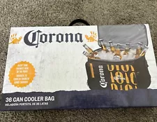 Corona Beer 36 Can Cooler Bag without Speaker - Black 10” tall x 16” wide x 9”