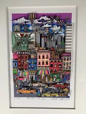 Charles Fazzino 3D Artwork “Nothing Like New York” 42/495 Serigraph Signed Frame