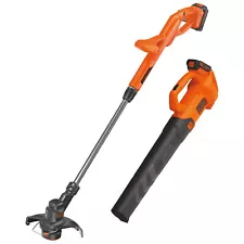 BLACK+DECKER 20V MAX Powerconnect Leaf Blower & String Trimmer Combo Kit (Used)