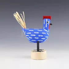 NATIVE AMERICAN NAVAJO FOLK ART CHICKEN BY LES HERBERT