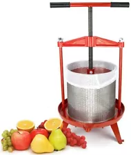 3.69 Gallon Heavy-duty Cross-beam Stainless Steel Fruit and Wine Press