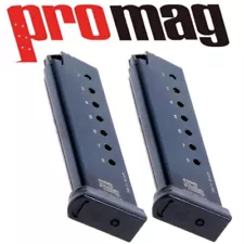 2 - Smith & Wesson .45ACP 8RD Black Magazines for 645,4506,4566 Series by ProMag