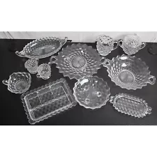 10 Pc. Variety of Fostoria Glass Dish Lot