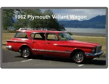 1962 Plymouth Valiant Wagon Auto Car Refrigerator / Tool Box Magnet