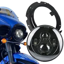 Eagle Lights LED Projection Headlight Kit for Kawasaki Vaquero and Voyager Black