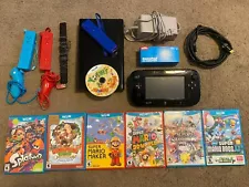 Nintendo Wii U Mario Kart 8 Deluxe 32GB Handheld System w/ 7 Games Tested/Works