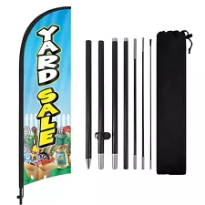 Yard Sale Feather Flag Pole Kit ,8.2FT Business Advertising flag，business Sign