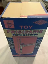 Vintage NIB 1950'S WOLVERINE Toy Co. Tin Litho Pink Frigidaire Refrigerator