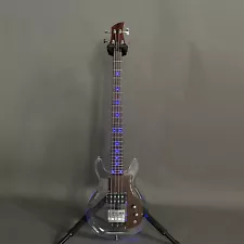 Dan Armstrong Electric Bass Guitar 4 String H Pickups Chrome Part Acrylic Body