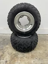 New Listing1989 Yamaha Banshee 4x156 DUNLOP KT987 Rear Tires Wheels 20x11-10 OEM