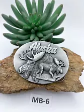 Alaska Belt Buckle J And H Sales Vintage 1992 Alaskan Moose