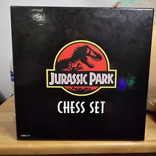 The Noble Collection Jurassic Park Chess Set. Open Box Has All Peices