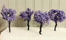 Model Trees Jacaranda Trees 3-4 Inch Set of 4 O/HO Scale