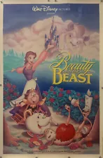 BEAUTY AND THE BEAST Original One Sheet Movie Poster - 1991 - WALT DISNEY