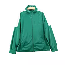 Netflix Squid Game Full Zip Track Jacket Men's Green Large Raglan Sleeve Pockets