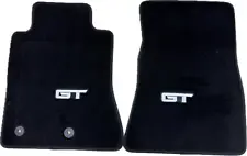 OEM NEW 2024 Ford Mustang GT Black Carpet Floor Mats Set of Two Embroidered Logo