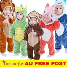 Kids Toddler Animal Kigurumi Baby Monkey Dinosaur Onesie Jumpsuit Infant Pyjamas