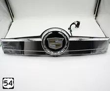 2007-2014 Cadillac Escalade Chrome Tailgate Trunk Center Trim W/ Camera OEM