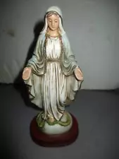 Our Lady of Grace 9" Tall Handmade Ceramic Statue Figure