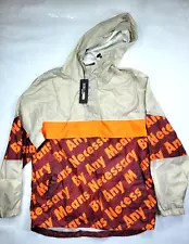 NWT Rebel Minds NY Windbreaker Jacket Pullover "By Any Means Necessary" 2XL