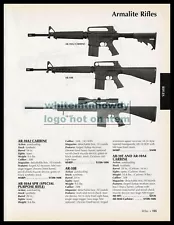 2006 ARMALITE AR-10A2 AR-10T Carbine AR-10B Rifle PRINT AD w/orig prices