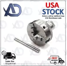 Spindle Adapter Fits Shopsmith Mark V 5/8" to 65 mm 3 Jaw Self Centering Chuck