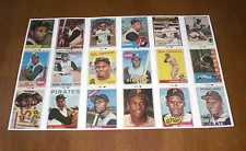 PIRATES ROBERTO CLEMENTE CARD COLLECTION 1956-73 PRINT