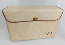 Vintage JAFRA Cosmetics and Skin Care Tan Vinyl Sales Rep Product Case