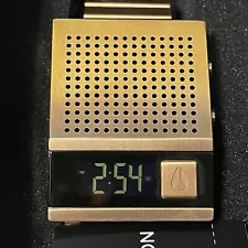 Nixon The Dork Too “Nerd Alert” Talking Mens Rose Gold Digital Watch NEW NWT NIB