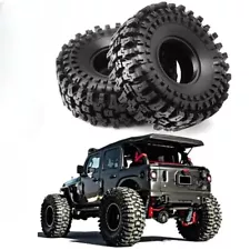 4PCS 120MM 1.9" Rubber Rock Tyres Wheel Tires for 1:10 RC Crawler Car Axial SCX1